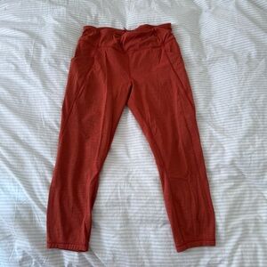 lululemon Rust Red Leggings